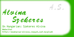 alvina szekeres business card